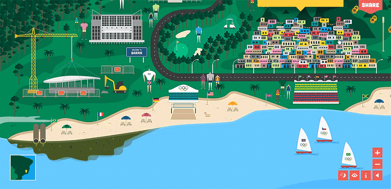 Rio 2016 Interactive Map